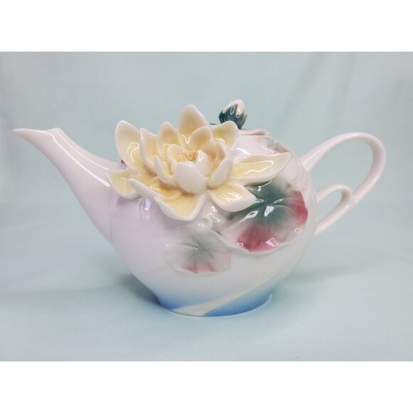 Franz Porcelain Miniature Teapot FZ00816 - Picture 1 of 13